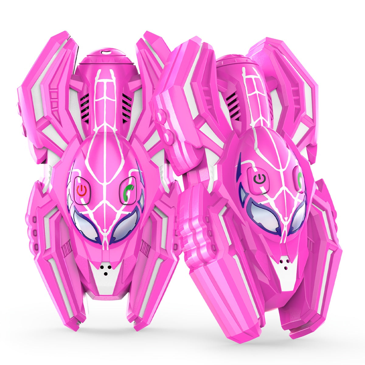 Spider Walkie Talkies for Kids, 2-Pack with Push-to-Talk and Lanyard Holes