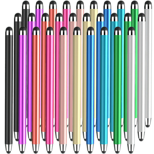 Stylus Pen 30 Pack Universal 2-in-1 Capacitive with 60 Replacement Tips for iPad iPhone Android Samsung Galaxy Tablets Laptops Chromebook All Touch Screens Bold Pastel Classic Combo Colors