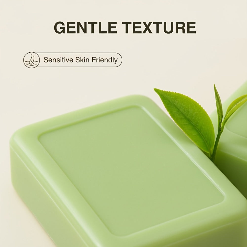 Tea Tree Bar Soap 3 Pack Handmade Plant Essence Deep Cleansing Antibacterial - Pore Purifying Natural Fragrance Face Body Wash for Acne Oily Skin All Skin Types