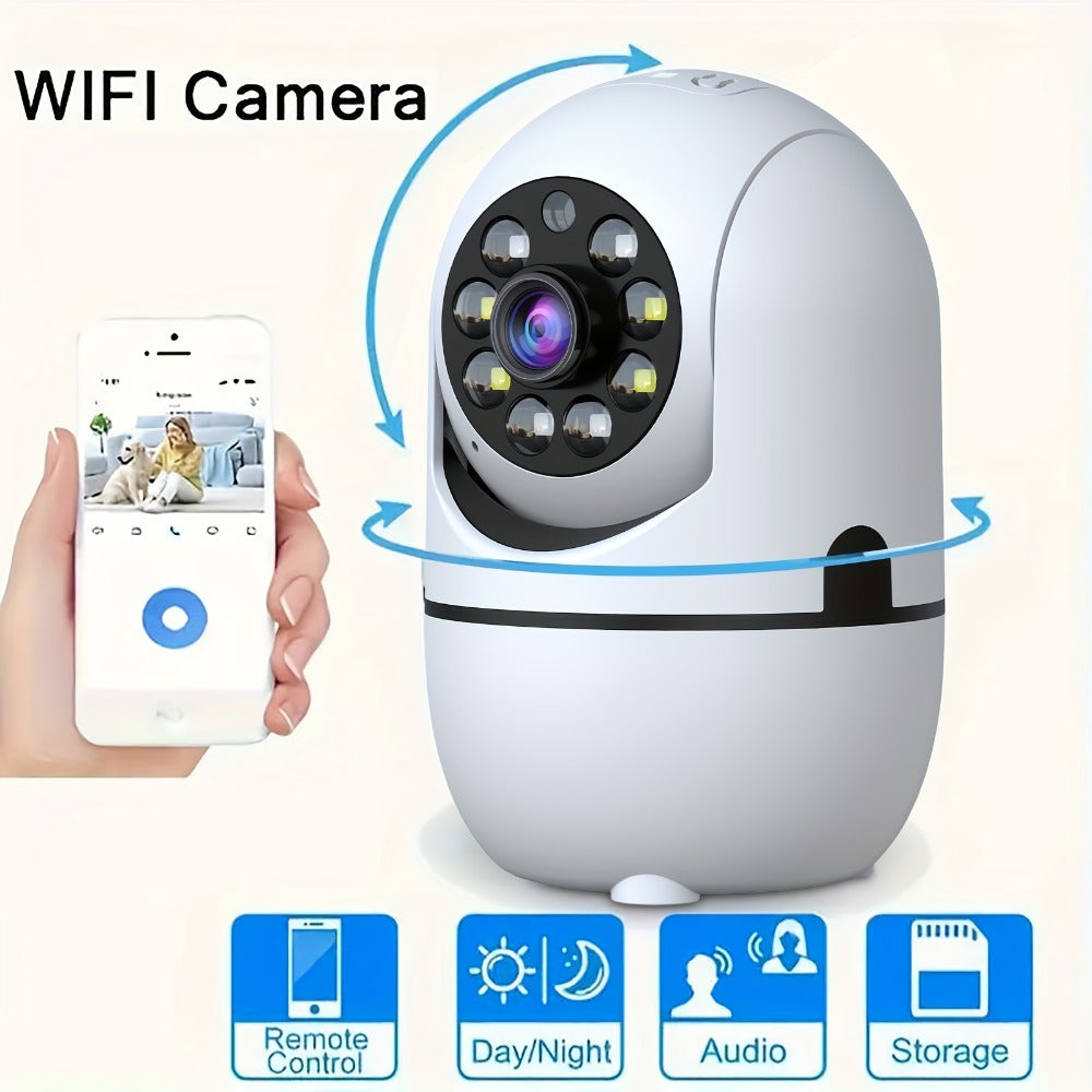 Indoor Security Camera 4 Pack Alexa Compatible 355 Pan Tilt Night Vision Motion Detection Two-Way Talk Baby Pet Monitor Dual Band 2.4G 5GHz WiFi Cloud 256GB SD Card