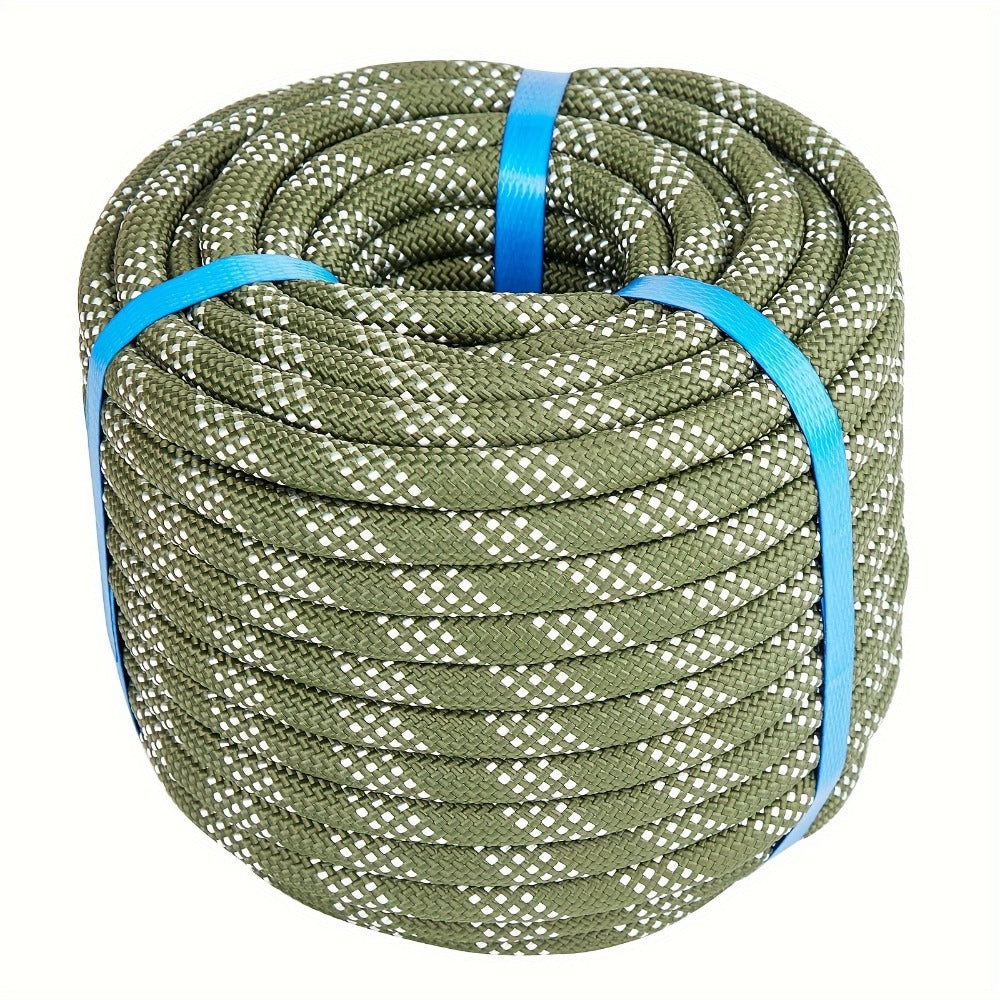 Double Braided Nylon Rope 1/2 Inch Heavy Duty Polyester – 100ft 150ft 200ft Multi-Color for Anchoring Towing Cargo Sailing Dock Lines & Outdoor Use