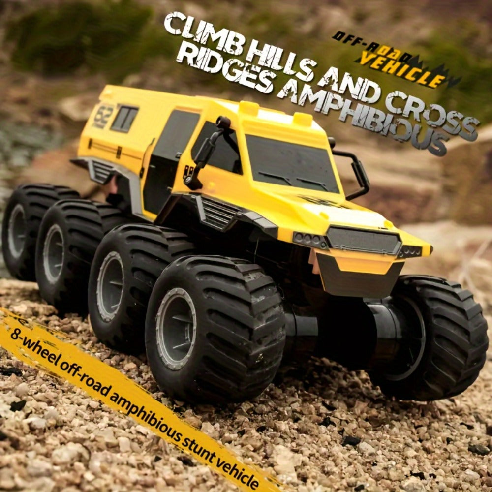8-Wheel 4-Motor Amphibious RC Armored Truck for Land and Water