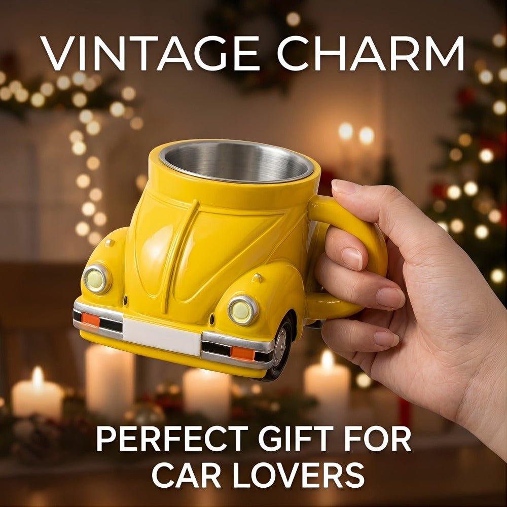 Sports Car Shape Coffee Mug – Fun Novelty Car Shaped Drinking Cup Large Capacity – Unique Tea Cup for Office & Home Decor – Cool Birthday & Christmas Gift for Car Lovers – 6 Colors