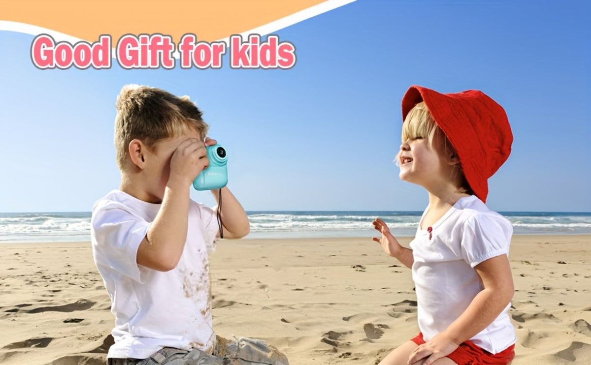 Instant Print Digital Camera for Kids Ages 3-12 – 1080P, 2.4" Screen, 3 Rolls Print Paper & 32GB Card Included, Cute Kids Camera, Perfect Birthday & Holiday Gift for Girls and Boys