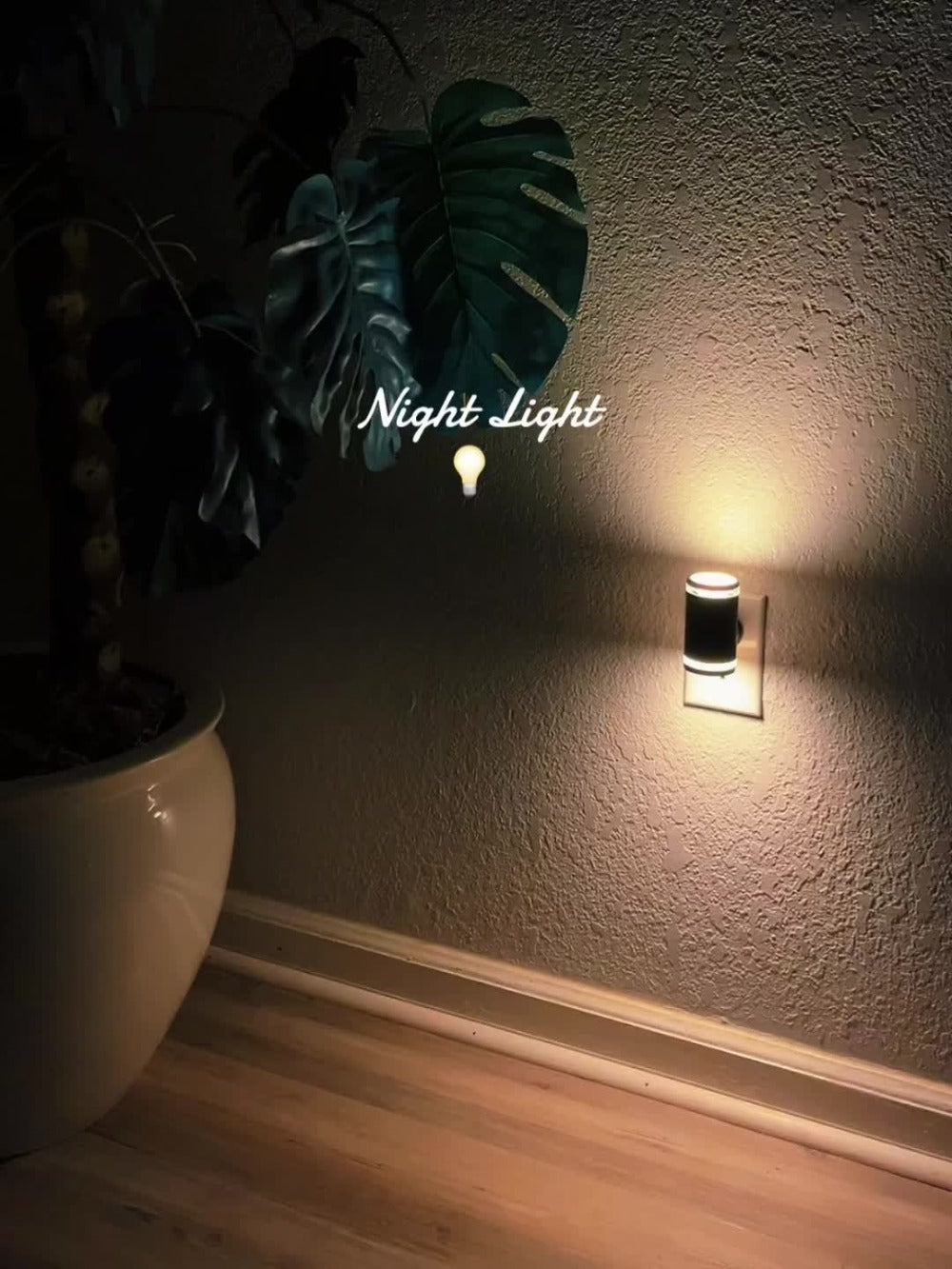 LED Night Light Plug In Dusk to Dawn Sensor – 5-120LM Adjustable Brightness, 3 Color Temperatures, Modern Plug-In Night Lights for Hallway, Bedroom, Staircase, Bathroom & Toddler Room, 2 or 4 Pack