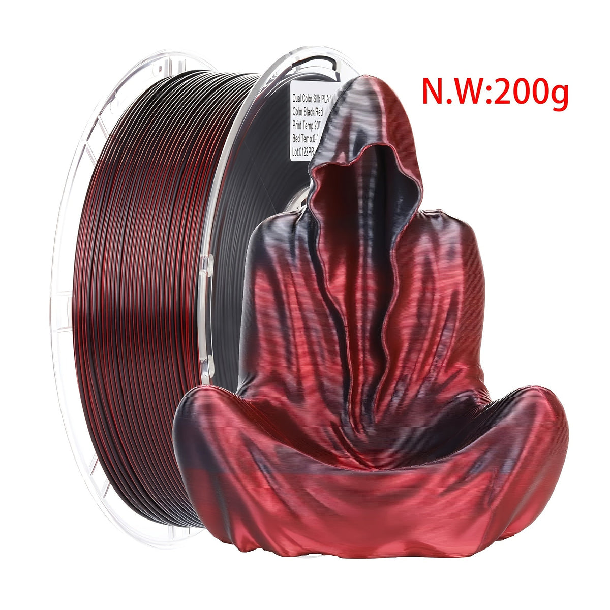 Multicolor PLA Filament 1.75mm 200g High Speed Printing – Strong Toughness High Precision Neat Winding Gradient 3D Printer Filament | KELEIDI Multicolor PLA Spool for FDM 3D Printers Hobbyists