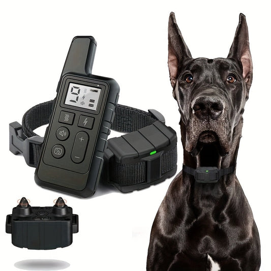 Remote Dog Training Collar with 9 Levels, Tone, Vibration and Static Modes, Red or Black