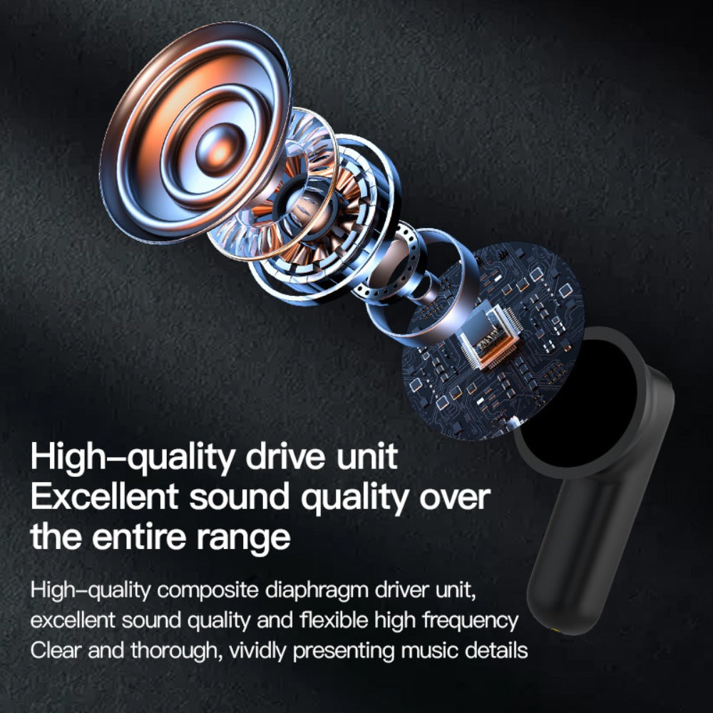 Touchscreen ANC Wireless Earbuds Full-Color Display – Noise Cancelling In-Ear with Charging Case for Sports Gaming Business – Gift for Men Women Compatible with iOS Android