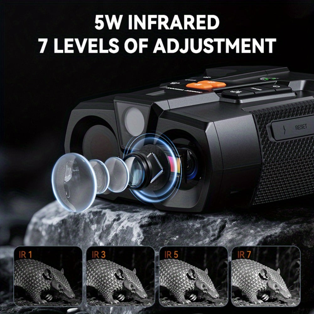 Night Vision Binoculars 4K Ultra HD with 4.5" Screen, 10X Digital Zoom & 5000mAh Battery – Digital Night Vision Goggles for Camping, Hunting, Security & Outdoor Observation, USB Rechargeable