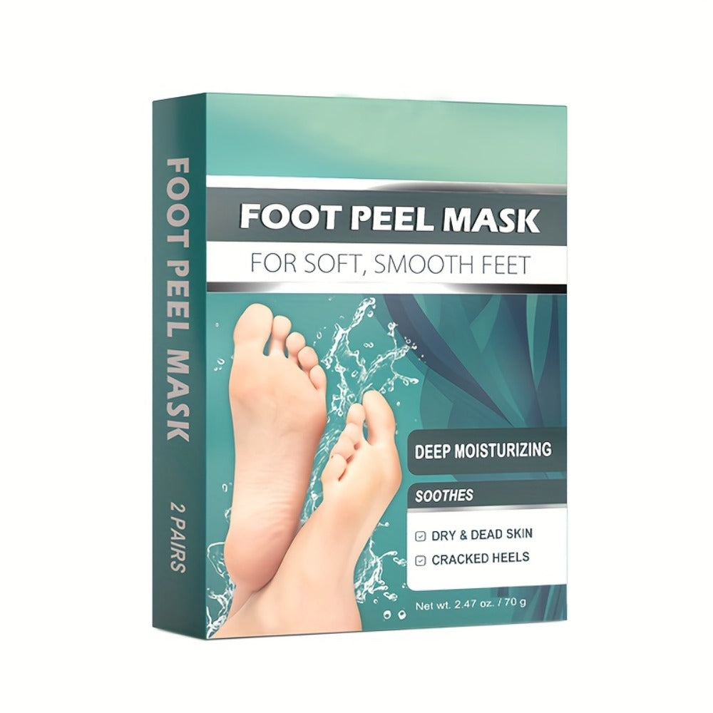 Foot Peel Mask Exfoliating Socks Dead Skin Remover Moisturizing Firming Brightening Hypoallergenic Peeling Treatment for Dry Cracked Heels Rough Skin Smooth Soft Feet 2 4 6 Pairs