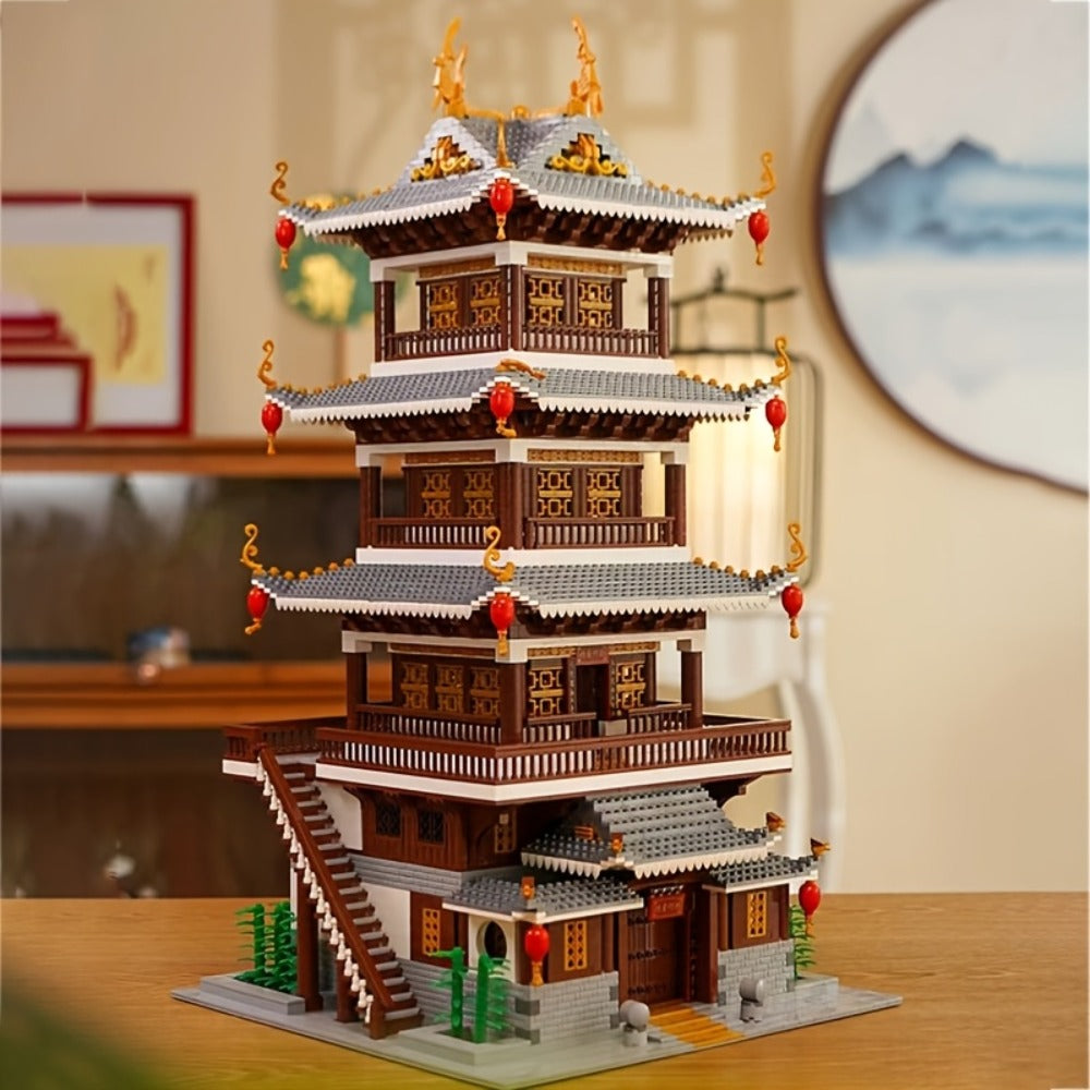 Ancient Chinese Palace Building Set, 6,134 Mini Bricks, Heavenly Fairy Mirror