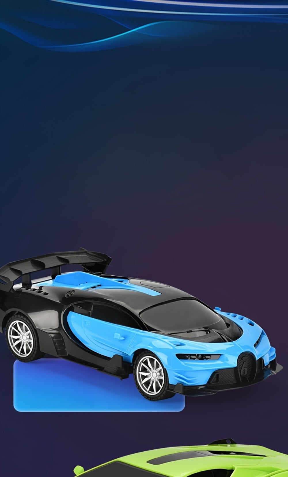 Drift RC Car 1:24 Scale with LED Lights, 4-Channel USB Rechargeable Sports Car Model
