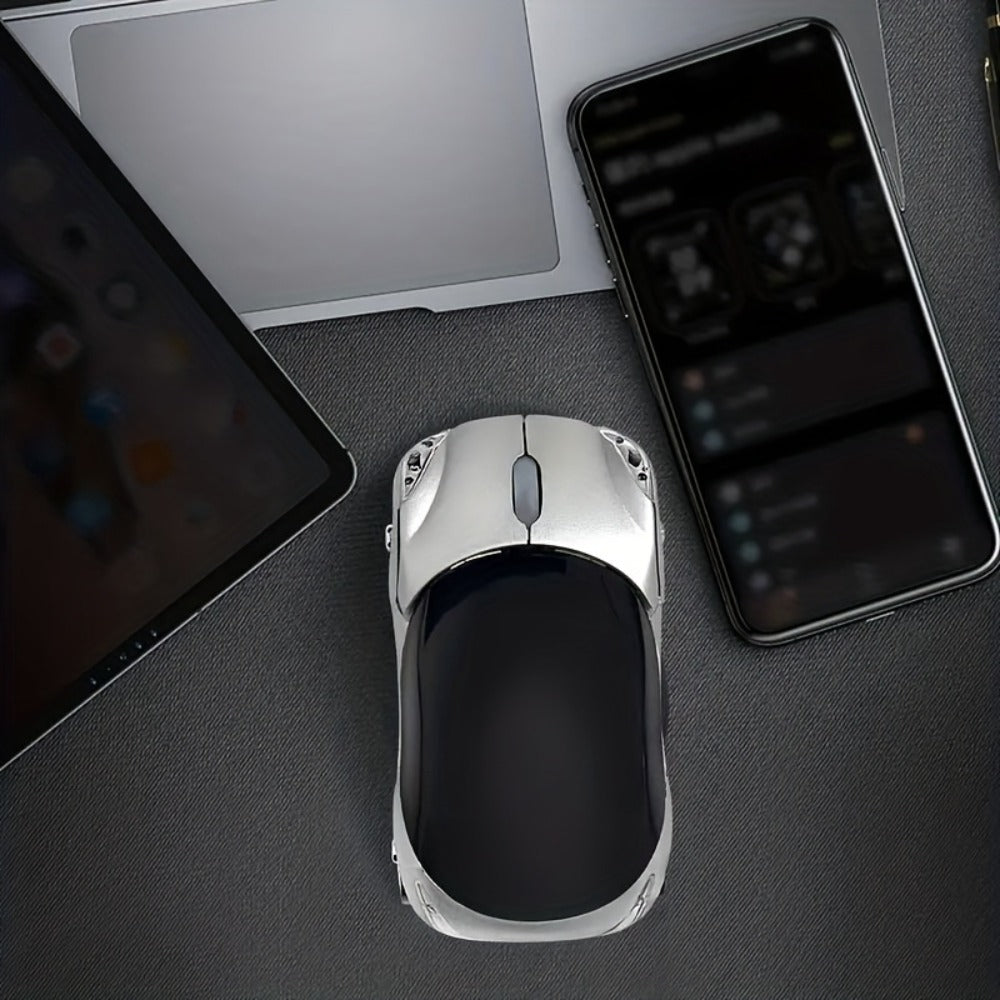 Novelty Car Shaped Computer Mouse Wired USB Optical – Creative Desk Accessory for PC, Laptop, Desktop & Notebook | Unique Gift for Car Lovers, Gamers & Office Workers | Black & Red