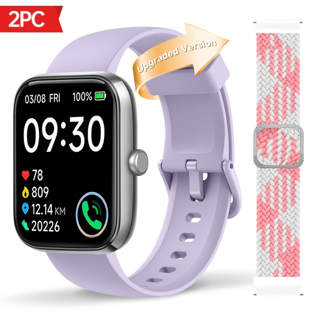 Fitness Tracker Smartwatch with Alexa Built-in FAWEIO 1.95" Large Display, Wireless Calling, 100+ Sport Modes, Pedometer Heart Rate Sleep Blood Oxygen, Compatible with iPhone & Android – Smart Watch for Men Women 11 Colors