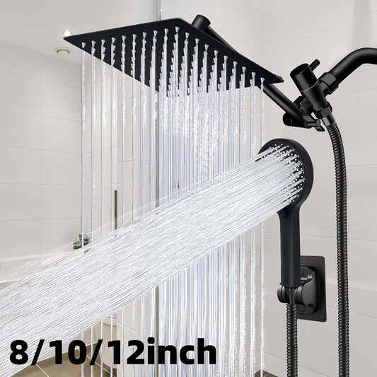 Rain Shower System with Handheld, 3-Way Copper Diverter and 78-Inch Hose