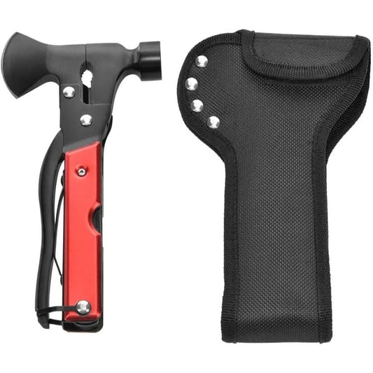 Multi-Tool Hammer Axe, 14-in-1 Stainless Steel, 18 cm with Fabric Carry Bag