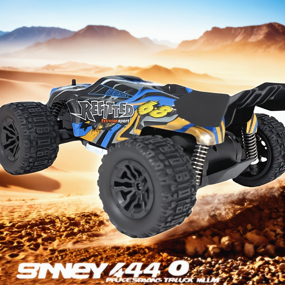RC Monster Truck 4x4 All-Terrain Remote Control Off-Road Vehicle, 2.4GHz, Red