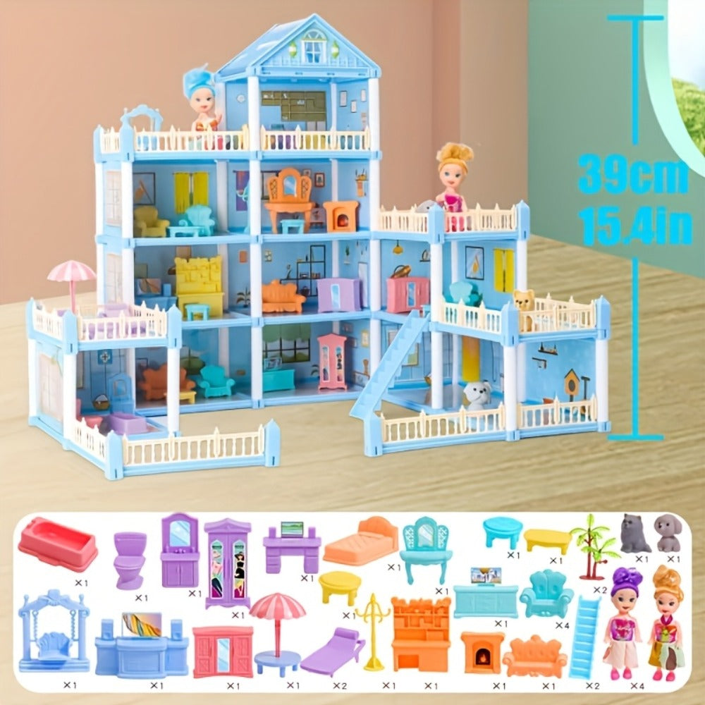 Princess Dollhouse Castle Playset with 14 to 27 Room Options