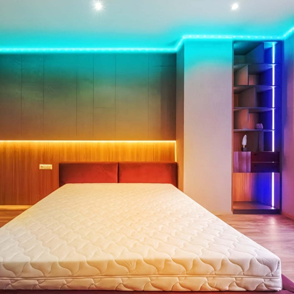 LED Strip Lights 200FT – Smart RGB Color Changing with App & Remote Control Music Sync 16 Million Colors Timer for Room Bedroom Gaming Party Holiday Christmas Decor