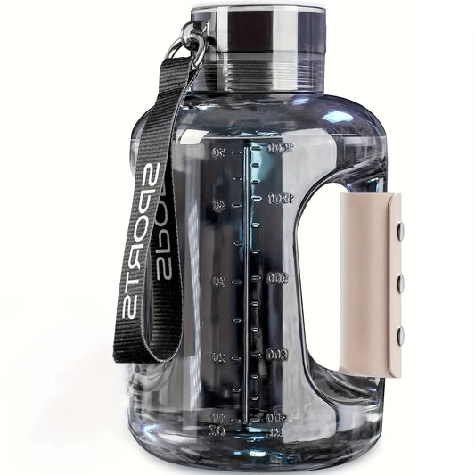 Hydrogen Water Bottle 1.5L with SPE PEM Technology and USB Charging, Gray