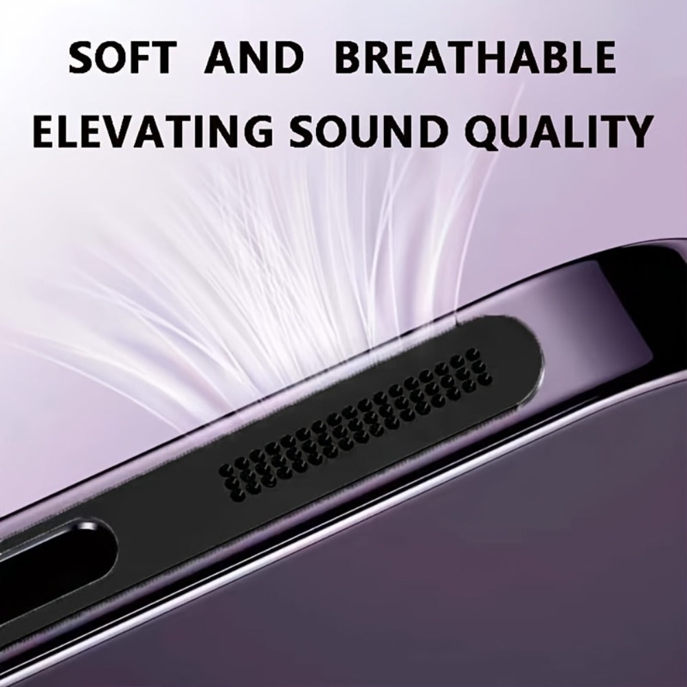 Metal Speaker Dust Mesh for iPhone 2-Pack – Anti-Dust Cover Sticker, Dustproof Mesh Net for Speaker & Earpiece, Multiple Colors, Compatible with iPhone 16 / 15 / 14 / 13 / 12 / 11 Series