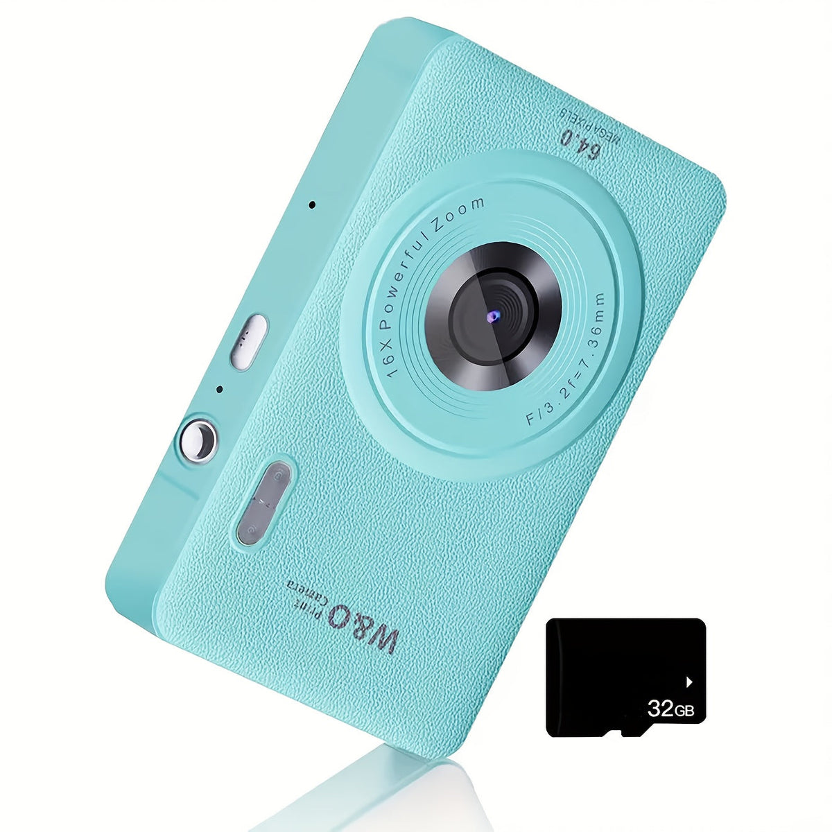 1080P HD Digital Camera 64MP 16x Zoom Vlogging Camera with 2.4-inch LCD Screen 32GB Memory Card Rechargeable Webcam for Photography Video Recording Beginners Kids Gift