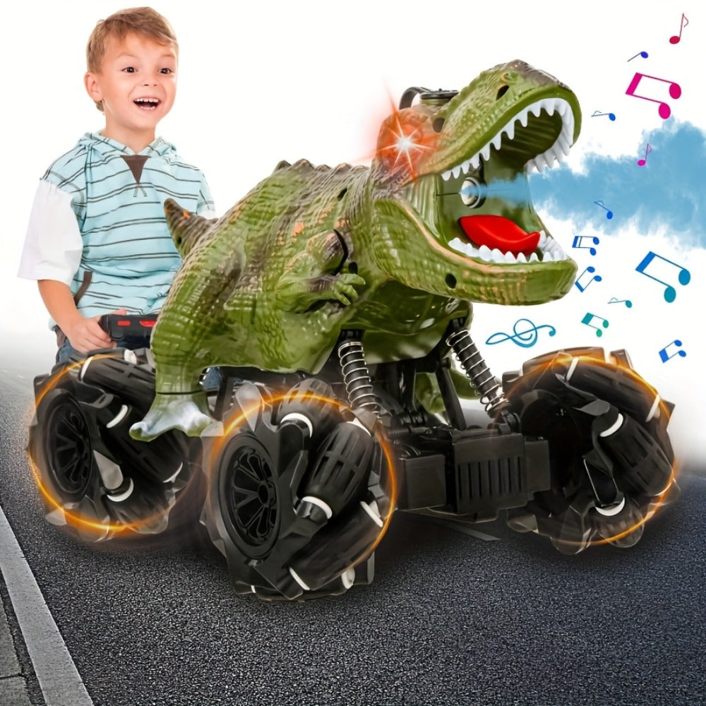 Dinosaur 4WD RC Monster Truck with LED Lights and Music