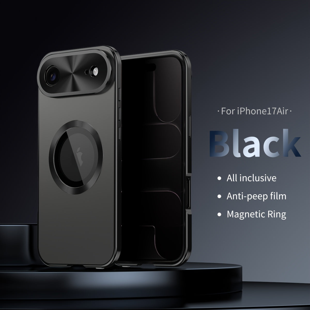 iPhone Anti-Spy Magnetic 2-in-1 Phone Case with All-Round Lens Protection – Complete Drop Protection Cover for iPhone 12 13 14 15 16 Pro Max Plus | Privacy Shield Slim Fit Design