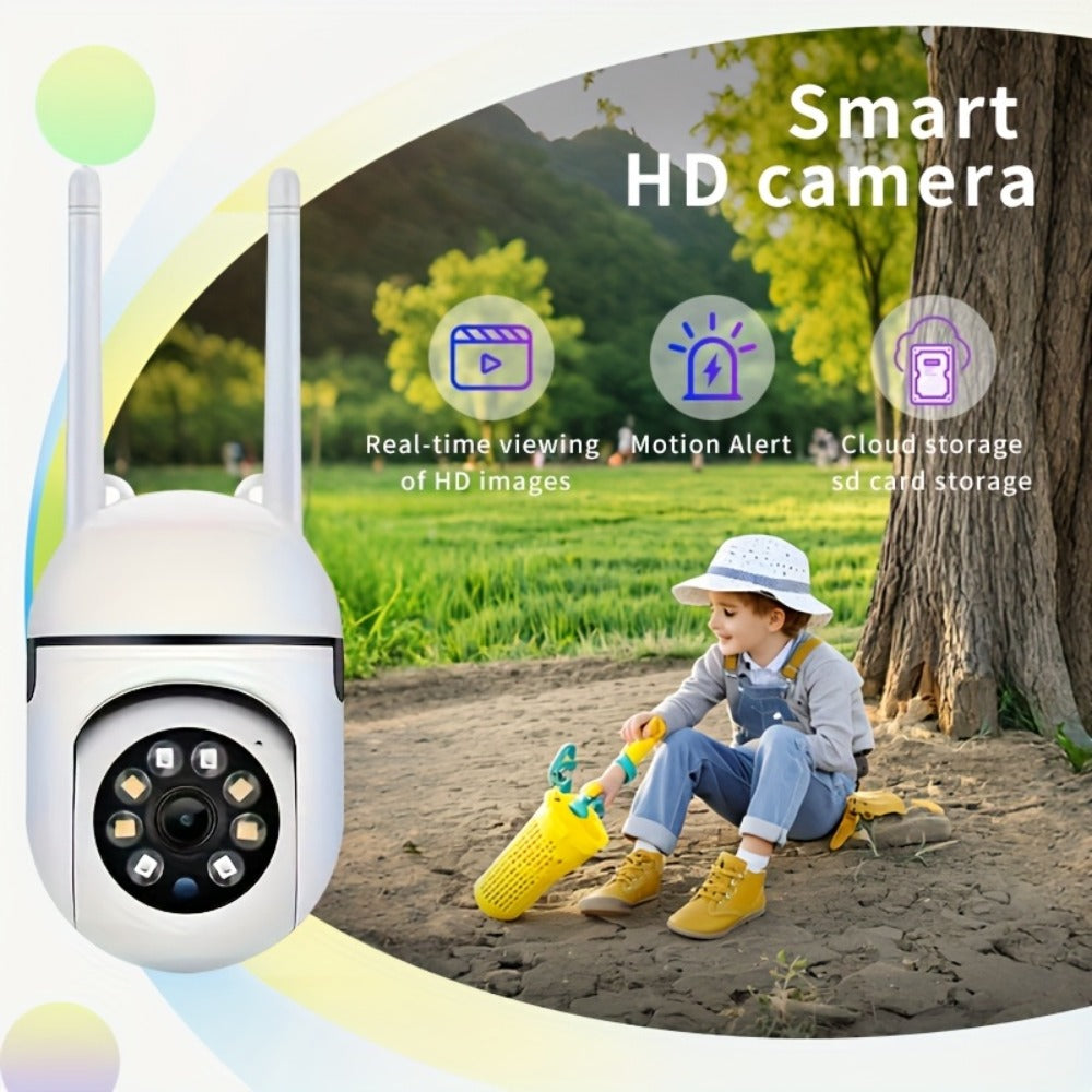 1080P WiFi Security Camera 4 Pack 5GHz - 360° Pan Tilt Zoom, Color Night Vision, Two-Way Audio, AI Motion Detection, Spotlight Alarm, IP54, Cloud & SD Card for Home Indoor Surveillance