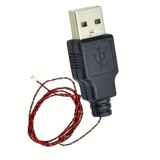 USB Power Cable for Building Block LED Light Kits, 30 or 50 cm