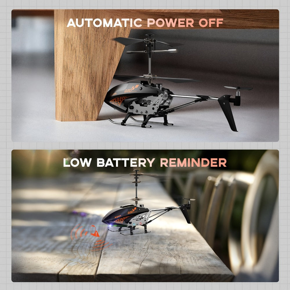 SYMA Q20 RC Helicopter for Kids, 3.5 Channel Altitude Hold with One-Key Takeoff, Black