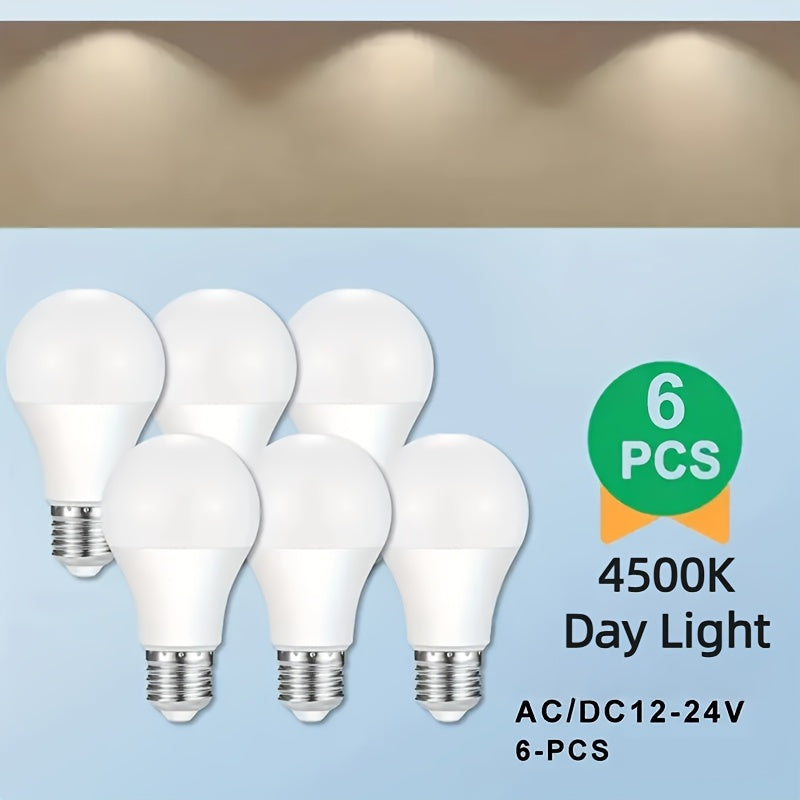 A19 LED Light Bulb 14W 1100 Lumens 4500K Daylight White 85+ CRI Non-Dimmable – E26 Base No Flicker High Brightness Bulb for Home Bedroom Office Kitchen Living Room Lamp, 6 Pack