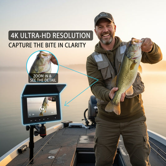 Underwater Fishing Camera System with 140° Lens, Screen and Cable Options