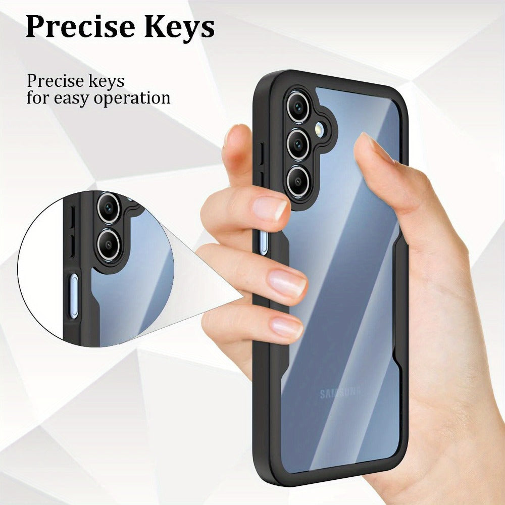 Samsung Galaxy A-Series Rugged Case with Built-In Screen Protector – Full Body Shockproof Phone Cover for Galaxy A15 A16 A17 A36 A37 A56 A57 5G | Heavy Duty Drop Protection