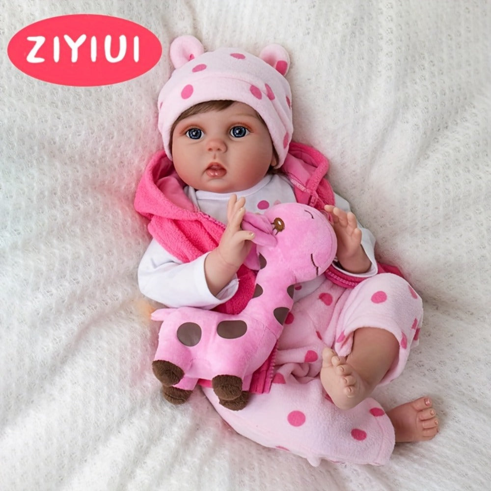 ZIYIUI 19.69-Inch Reborn Baby Doll with Soft Body and Accessories