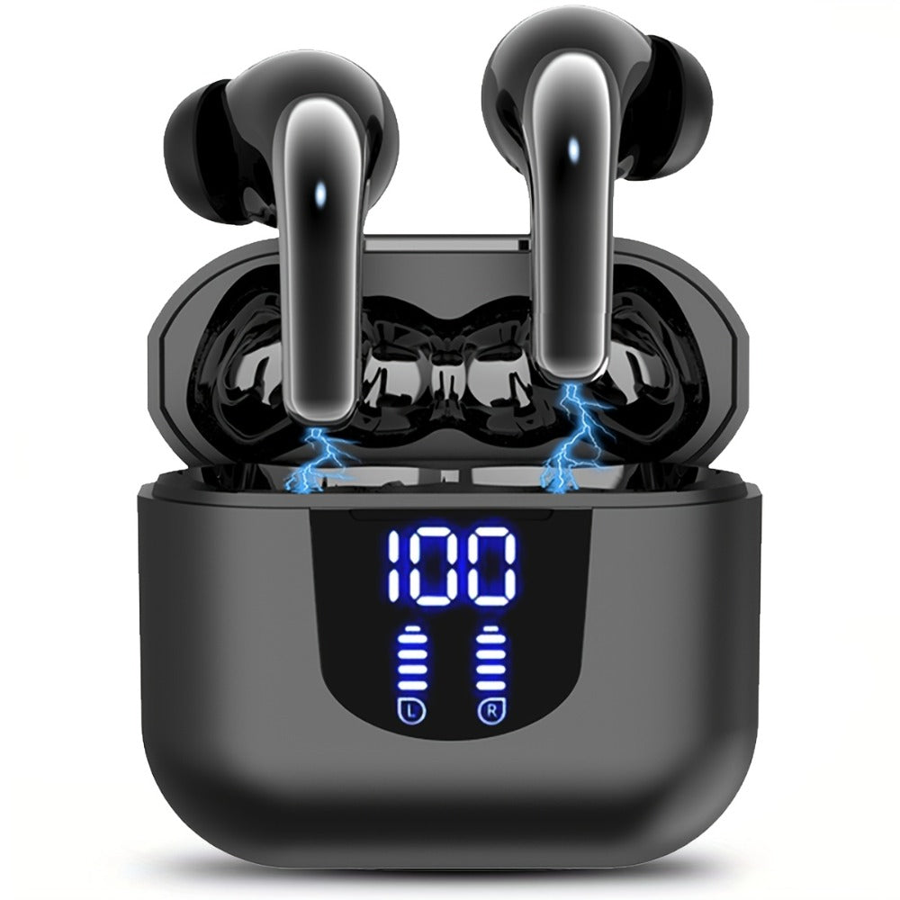 Stereo Sport Wireless Earbuds Touch Control Charging Case In-Ear Bluetooth TWS Headphones for Running Gym Fitness Music All Smartphones