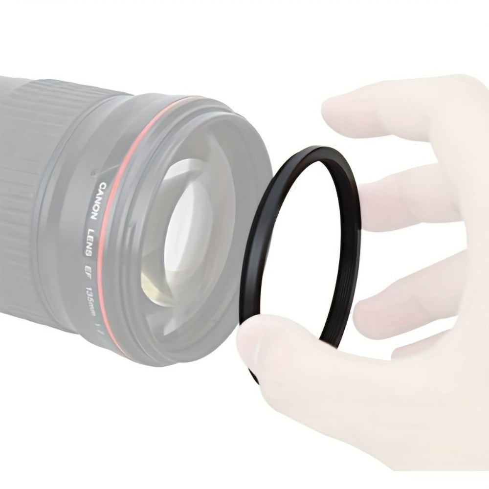 Step-Up Step-Down Lens Filter Adapter Rings 18pcs Set for DSLR Camera 37-82mm Aluminum Alloy Filter Ring Kit Compatible with Canon Nikon Sony Lenses