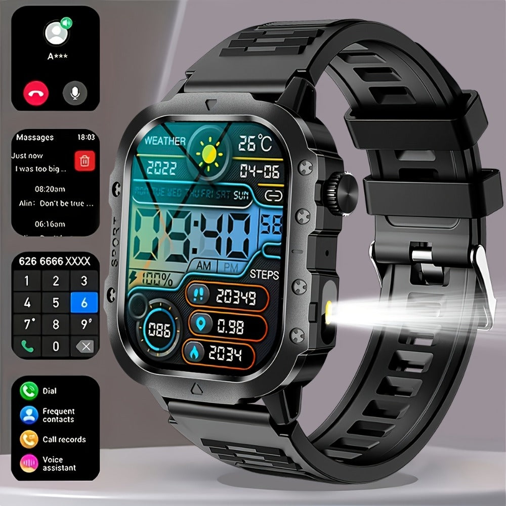 Multifunctional Smartwatch 100+ Sport Modes, Fitness Tracker & Step Counter Pedometer, Heart Rate SpO2 Sleep Monitor, Smart Notifications, Outdoor Activity Watch – Compatible with Android & iPhone, Gift for Men & Women