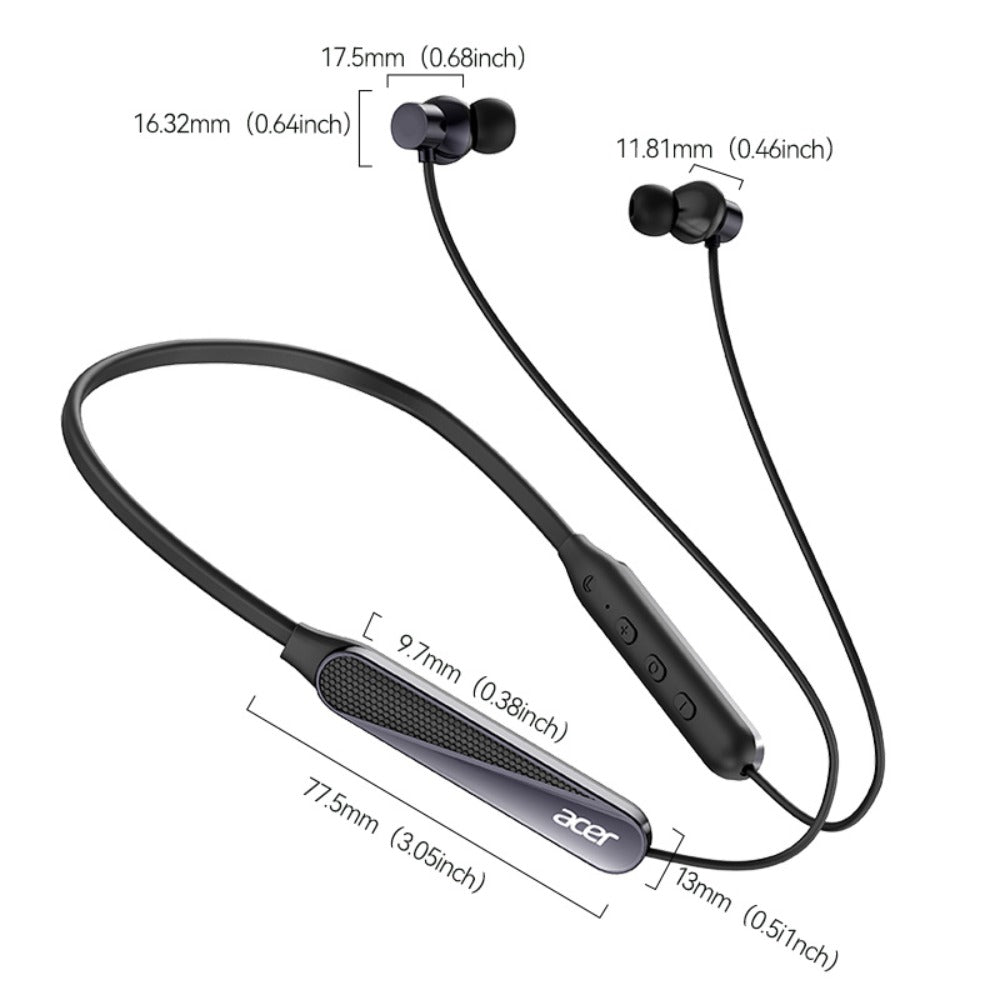 Acer TWS Wireless Earbuds Gaming Mode Low Latency, Noise Isolation Stereo Sound USB-C Charging Long Battery Life, Compatible with iPhone Android Smartphones Tablets for Gaming Workouts Flights Travel