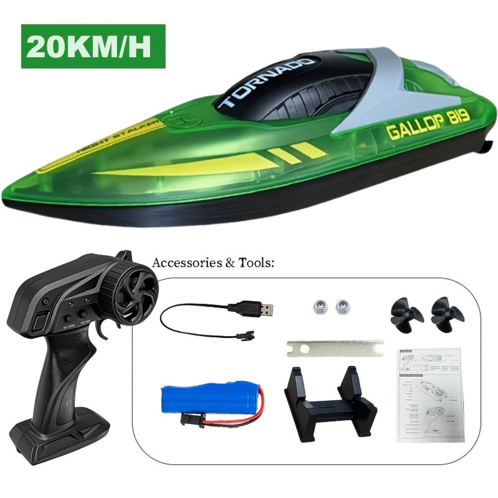 25 km/h RC Speedboat with Self-Righting and Night Light