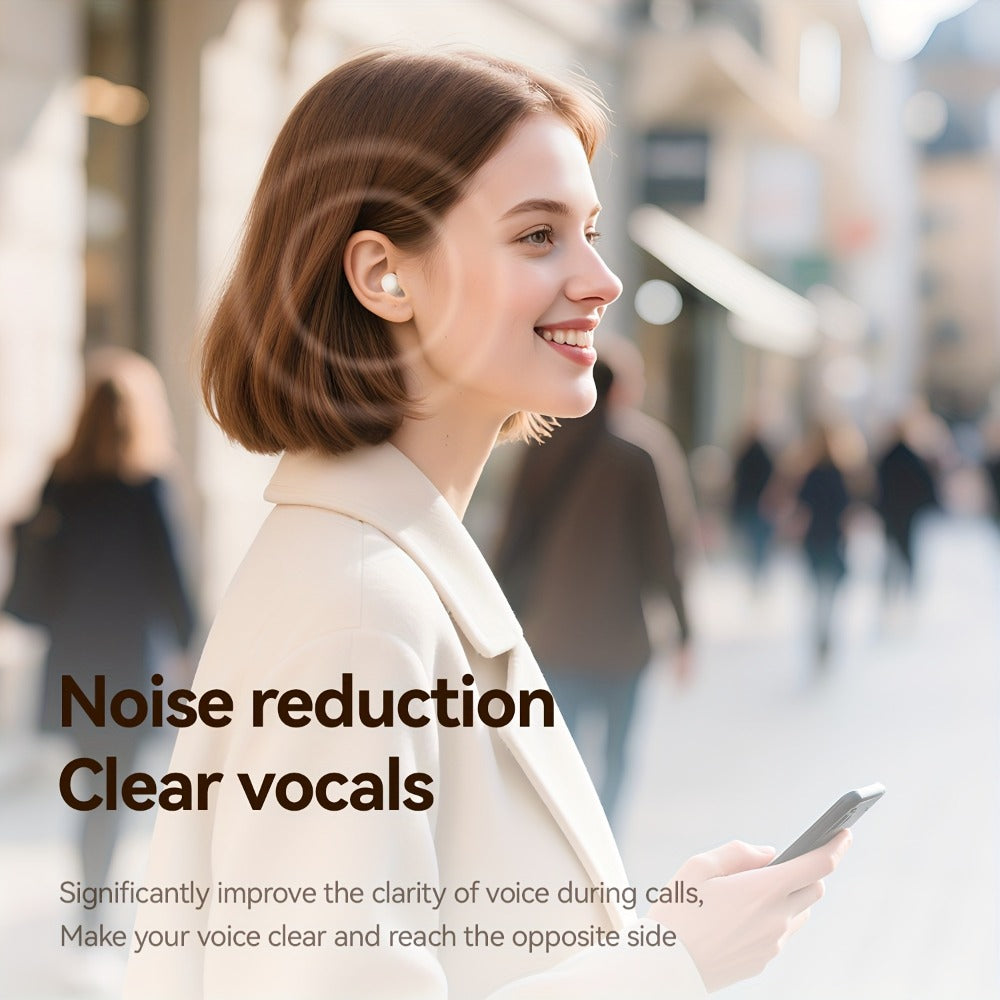 Sleep Earbuds Invisible 2-in-1 Set, Ultra-Thin Wireless Mini Headphones for Side Sleepers & Small Ears, Noise Reduction Lightweight Concealed Design, Long Battery Life for Nighttime Listening Work Relaxation