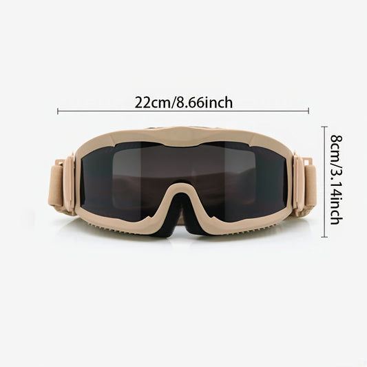 Polarized Off-Road Goggles with Wide View, Wind Protection and Anti-Fog Design