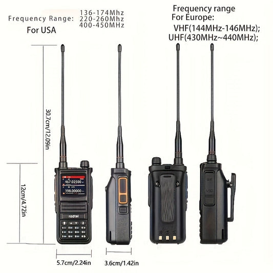 Handheld Two-Way Radio Radtel RT-470X with 256 Channels and Air Band Receive