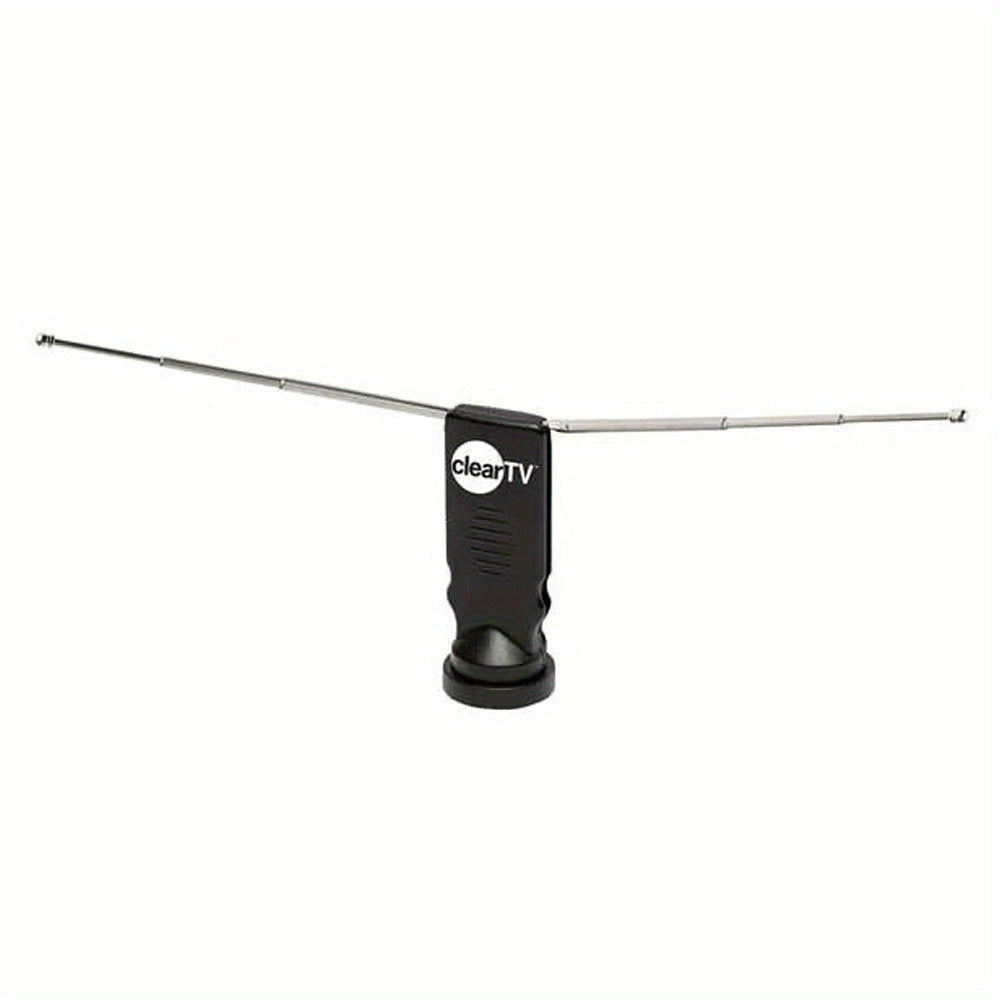Slim Hidden Indoor TV Antenna Plug-In Design - 4K HD Free Local Channels, Hides Behind Any TV, Easy Window or Wall Placement, No Monthly Fees, Black
