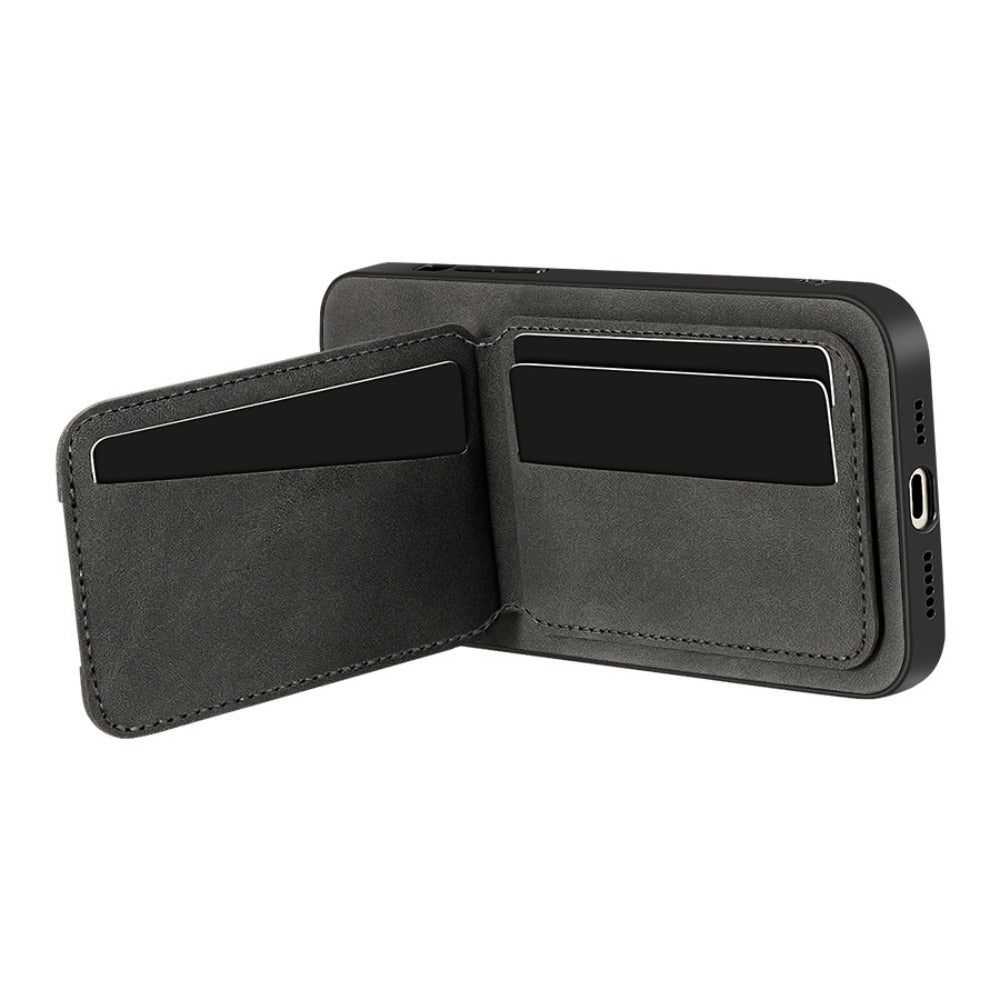 Wallet Phone Case for iPhone 16 Pro Max 16 Pro 16 Plus 16 15 14 13 12 11 Series Luxury PU Leather Flip Cover Card Holder Kickstand Magnetic Closure Moose Design – Men Women Gift