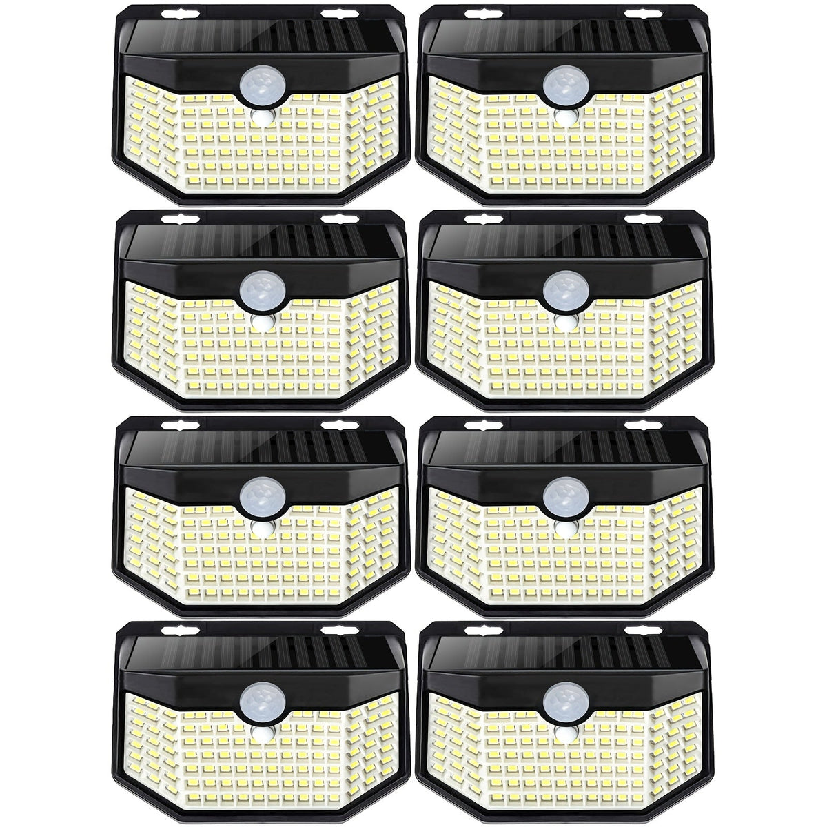 Solar Step Lights Outdoor 120 LED Motion Sensor – 270° Wide Angle IP65 Waterproof Wall Light with 3 Modes | 18-Hour Solar Powered Stair Light for Pathway, Fence, Garage & Deck | 4/6/8 Pack