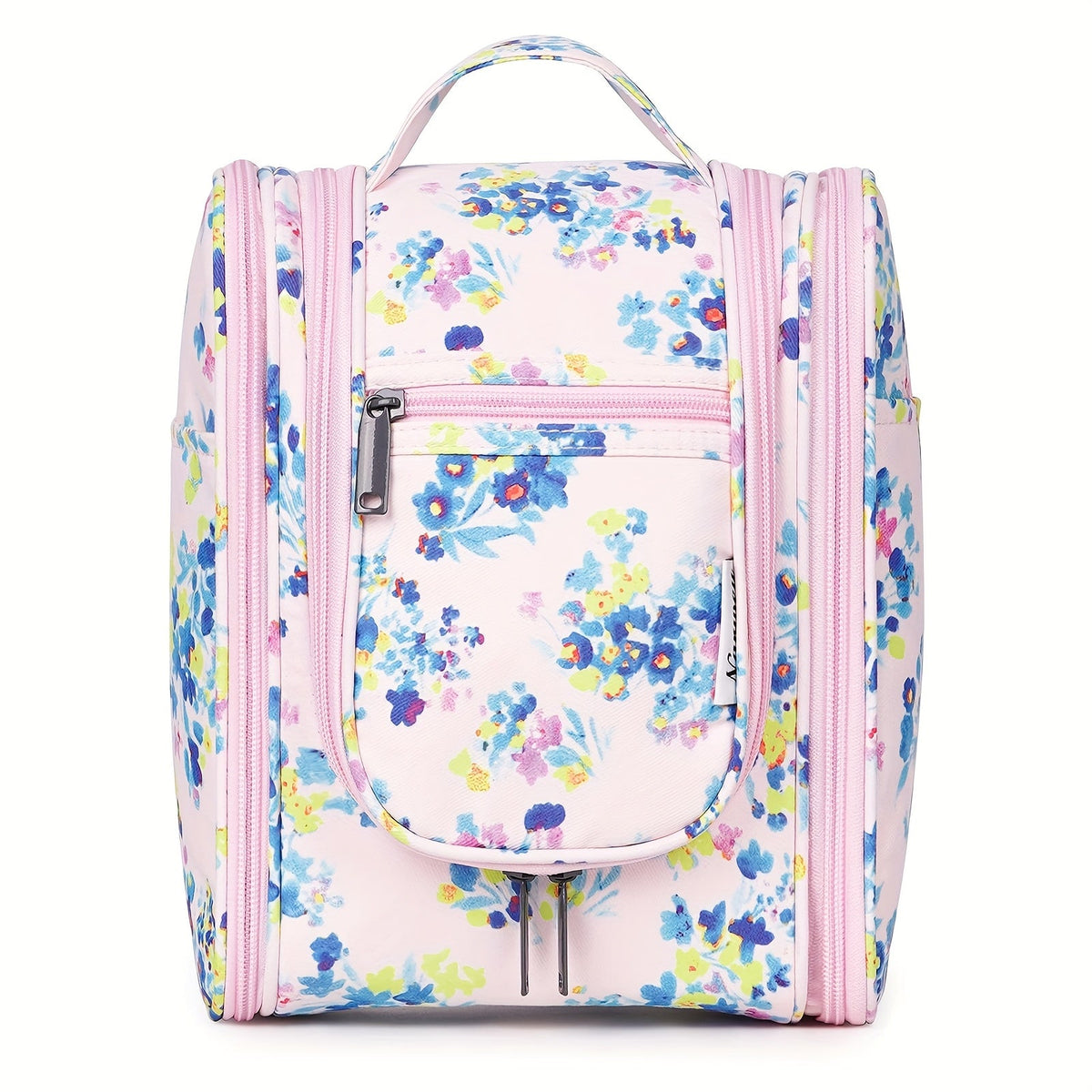 Hanging Toiletry Bag for Women Large Capacity Travel Makeup Organizer Bag with Hook Multi-Compartment Waterproof Cosmetic Pouch 16 Prints for Cruise Gym