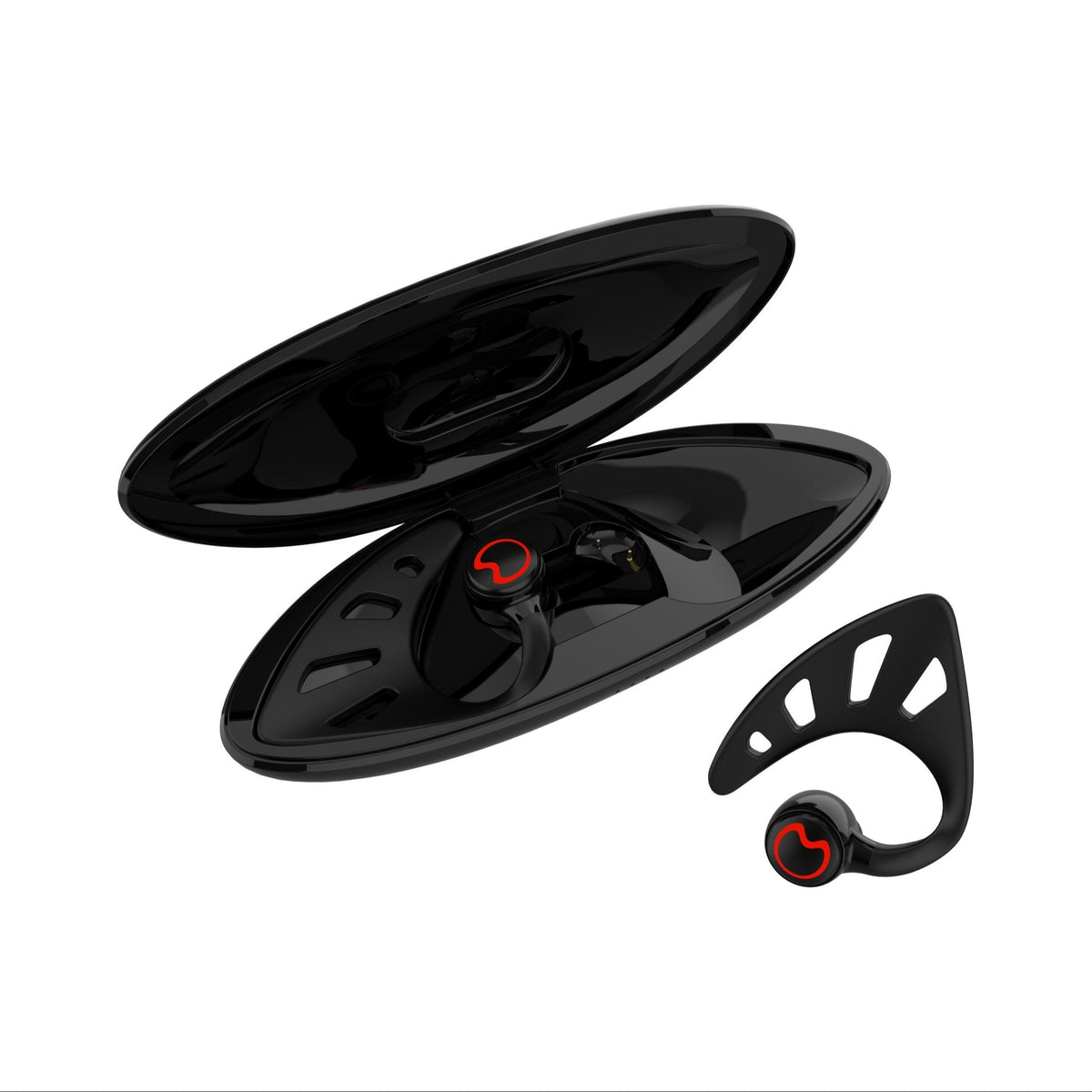 Anime TWS Wireless Earbuds Bluetooth Couple Matching Headphones HD Sound Touch Control Compatible iOS Android Valentine's Day Birthday Holiday Gift Black Green White