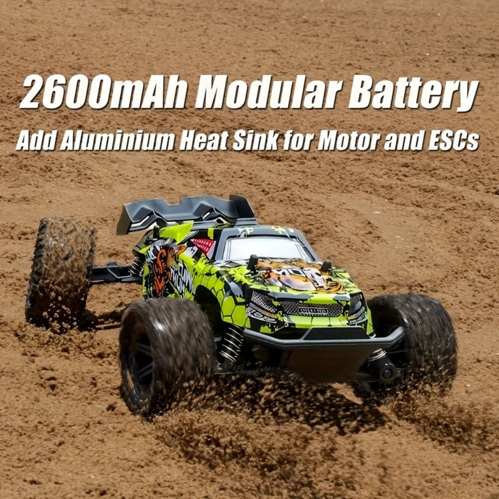 Drop-Proof High-Speed RC Off-Road Car for Boys – 2.4GHz Impact-Resistant All-Terrain Remote Control Vehicle, Rechargeable RC Car Gift for Boys Ages 3 4 5 6 7 Birthday Christmas (Green)