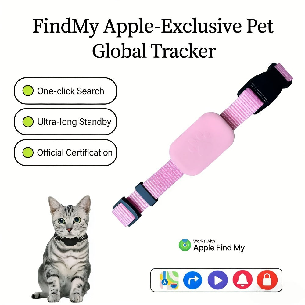 Pet GPS Tracking Collar Dual-System Smart Positioning – Anti-Lost Adjustable Collar Tracker for Cats Dogs & Puppies, Real-Time Location, Lightweight & Durable Design